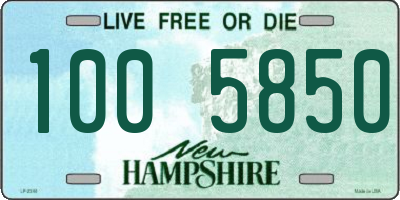 NH license plate 1005850