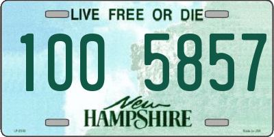 NH license plate 1005857