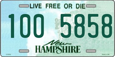 NH license plate 1005858