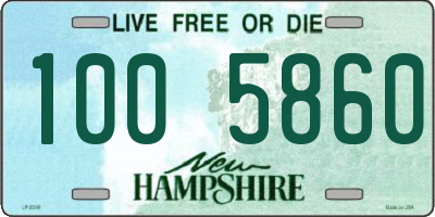 NH license plate 1005860