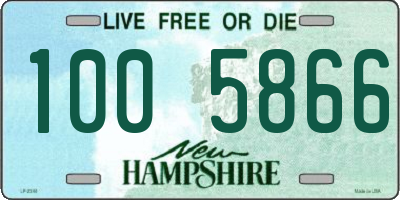 NH license plate 1005866