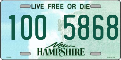 NH license plate 1005868