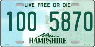 NH license plate 1005870