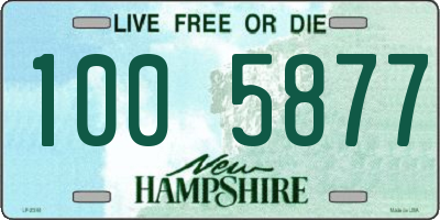 NH license plate 1005877