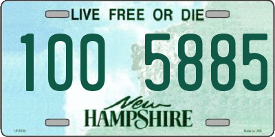 NH license plate 1005885