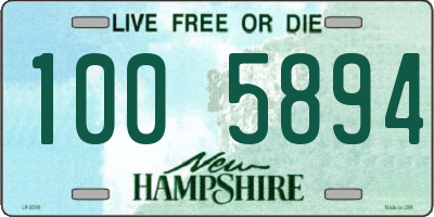 NH license plate 1005894