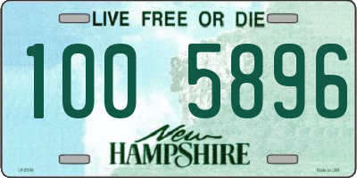NH license plate 1005896