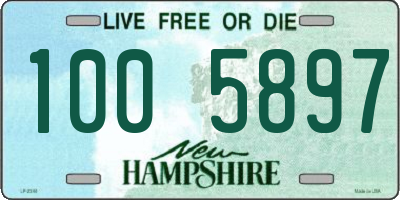 NH license plate 1005897