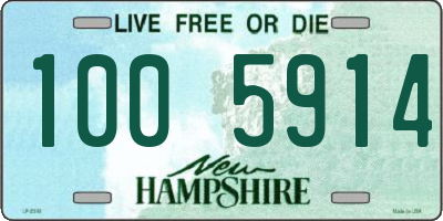NH license plate 1005914