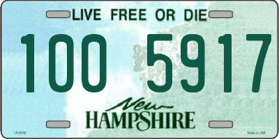 NH license plate 1005917