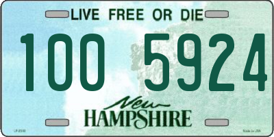 NH license plate 1005924