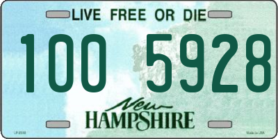 NH license plate 1005928