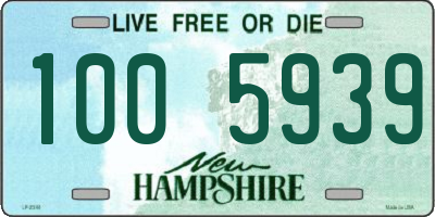 NH license plate 1005939