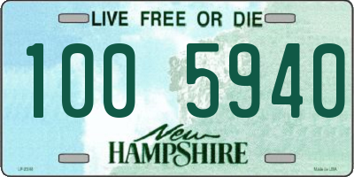 NH license plate 1005940