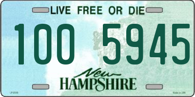 NH license plate 1005945