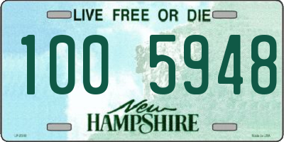 NH license plate 1005948