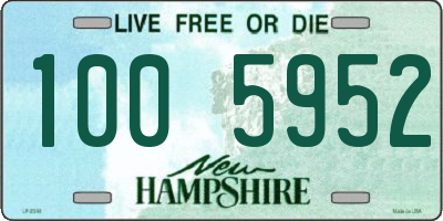 NH license plate 1005952