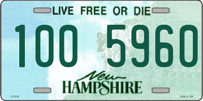 NH license plate 1005960