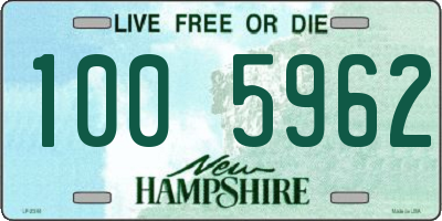 NH license plate 1005962