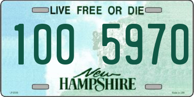 NH license plate 1005970