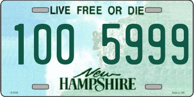 NH license plate 1005999