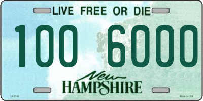 NH license plate 1006000