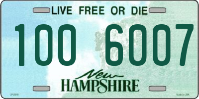 NH license plate 1006007