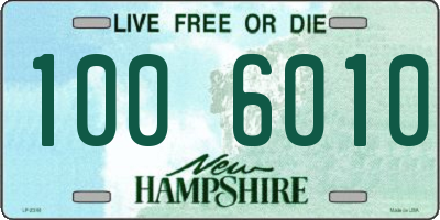 NH license plate 1006010