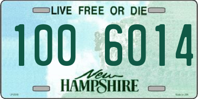 NH license plate 1006014