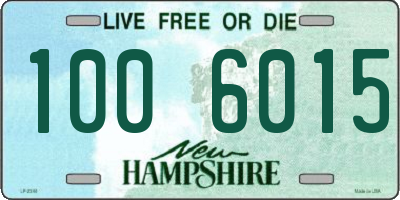 NH license plate 1006015