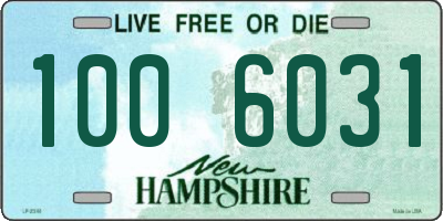 NH license plate 1006031