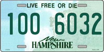 NH license plate 1006032