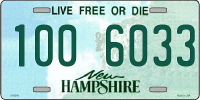 NH license plate 1006033