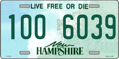 NH license plate 1006039