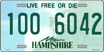 NH license plate 1006042