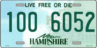 NH license plate 1006052