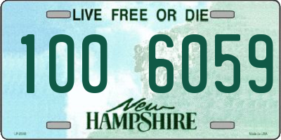 NH license plate 1006059