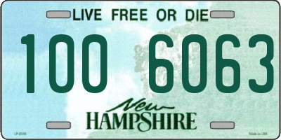 NH license plate 1006063