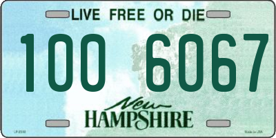 NH license plate 1006067