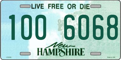 NH license plate 1006068