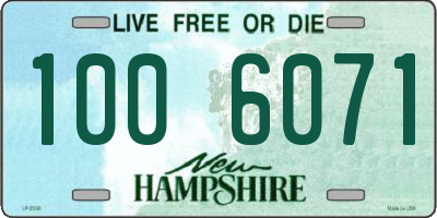 NH license plate 1006071