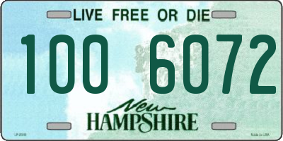 NH license plate 1006072