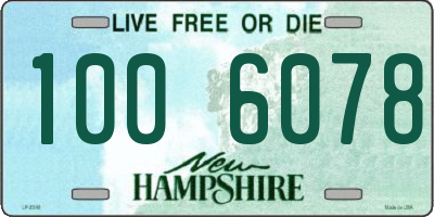 NH license plate 1006078