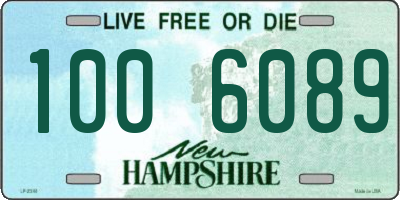 NH license plate 1006089