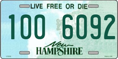 NH license plate 1006092