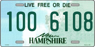 NH license plate 1006108