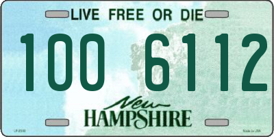 NH license plate 1006112