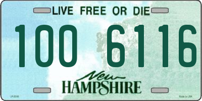 NH license plate 1006116