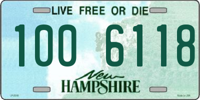 NH license plate 1006118