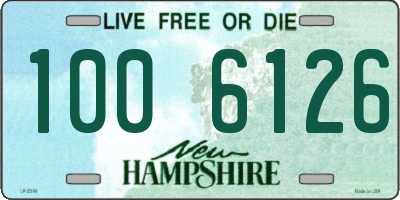 NH license plate 1006126